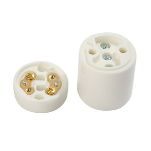 Brass light parts Certification lamp bases high quality ceramic e26 lamp socket track light housing