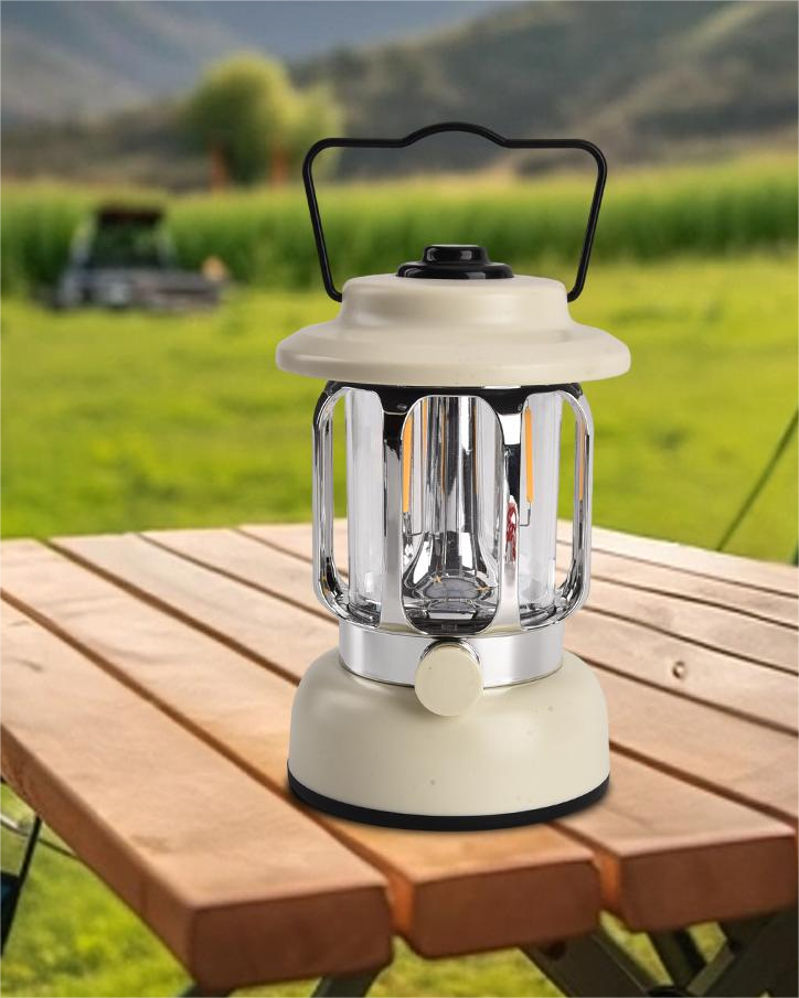 Outdoor Camping Lantern Retro  Light Portable Led Emergency Lamp Atmosphere Light For Garden Yard Camping Lights  4*AA Battery