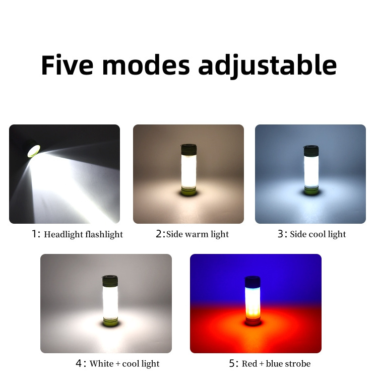 2024 New Design Portable Outdoor Work Light Emergency Lights Rechargeable Flashlight With Power Bank Magnetic Multi-function LED