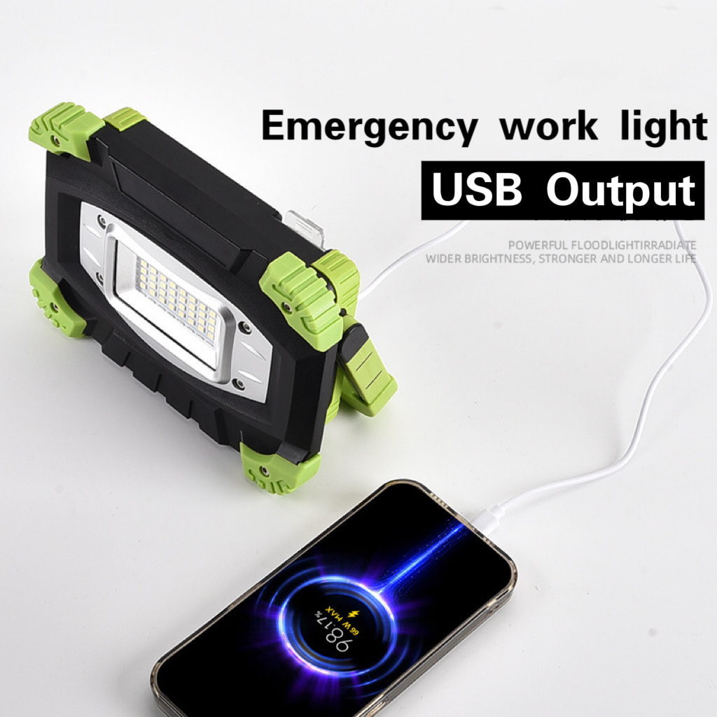 New USB Rechargeable Emergency  Working Light Portable COB LED Flashlight Folding Work Light Waterproof High Lumen Outdoor Light