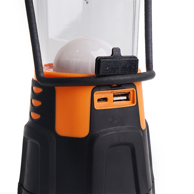 OEM Wholesale Portable Led camping lamp Multifunctional Dry cell camping lantern and rechargeable usb camping light