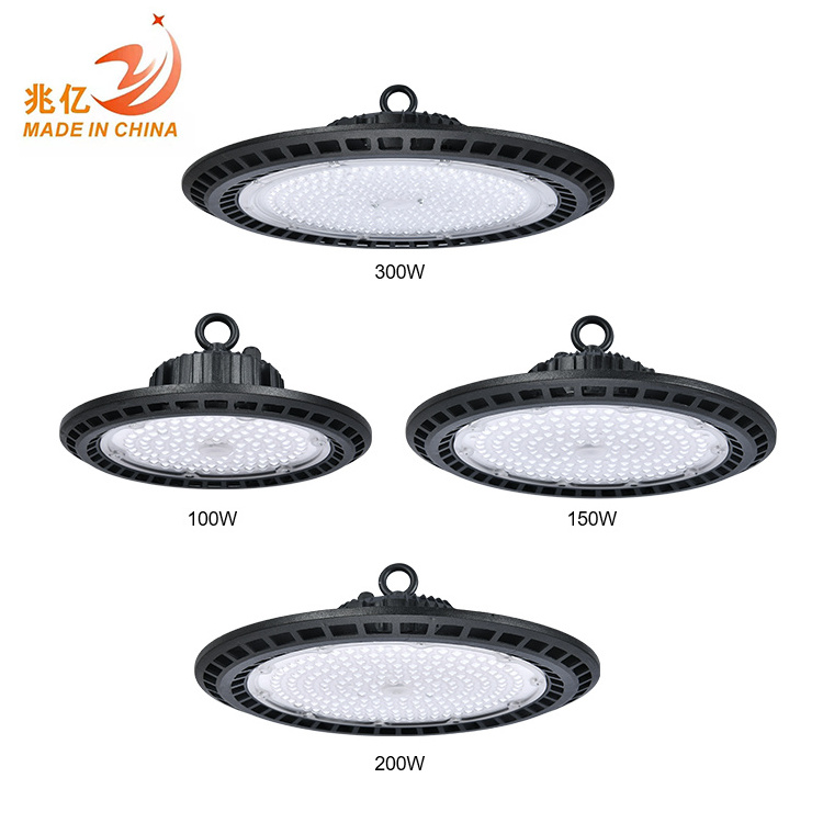 Industry Warehouse Lamp Die Casting Aluminum Ip65 Ufo 100w 150w 200w 300w Led High Bay Light