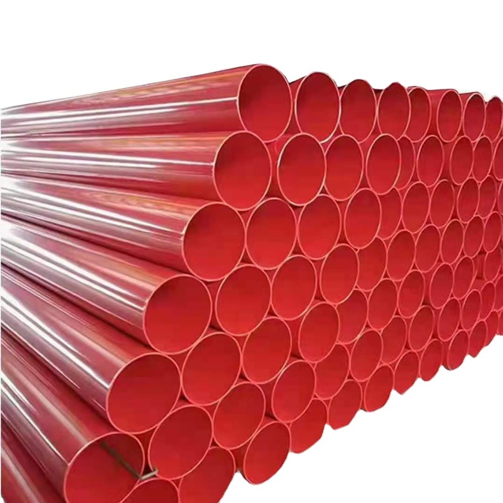 ep steel pipe coated with plastic inside and outside lpg gas pipe glass oil burner pipe