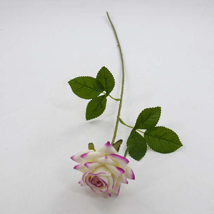 Lusiaflower artificial silk vision live forever single rose for wedding decorate flowers