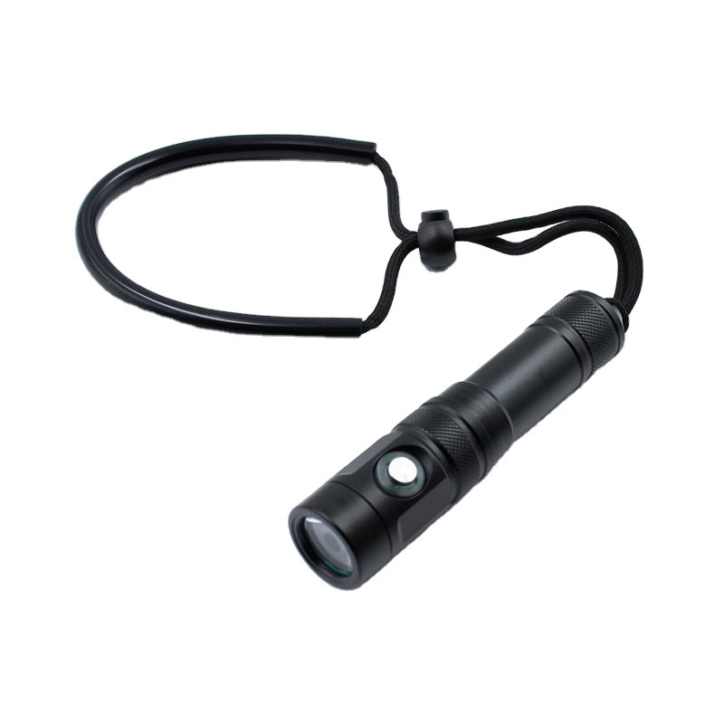 Underwater LED Diving Flashlight Waterproof IP68 100M USB C Charging Aluminum Spotlight Scuba Torch Light