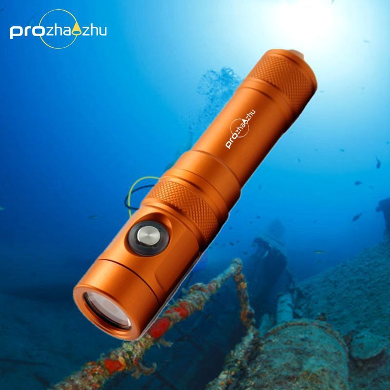 Newest 100M High Power Led Diving Flashlights T20 Powerful IPX8  underwater flashlight torch Professional Diving Lantern