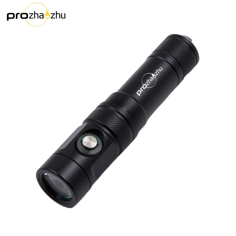 Aluminum 1200 Lumen 21700 Rechargeable IP68 Waterproof 100M Underwater Flashlight With Type C Power Indicator Diving Torch