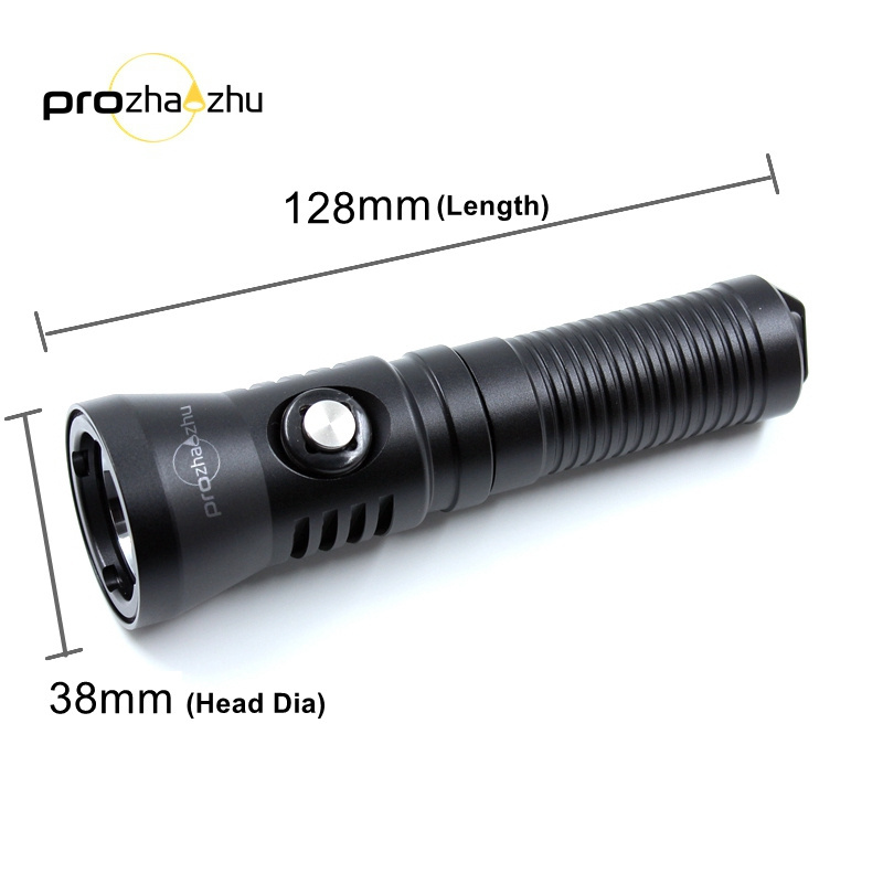 1200 Lumen 21700 Rechargeable IP68 Waterproof 100M Underwater LED Diving Flashlight