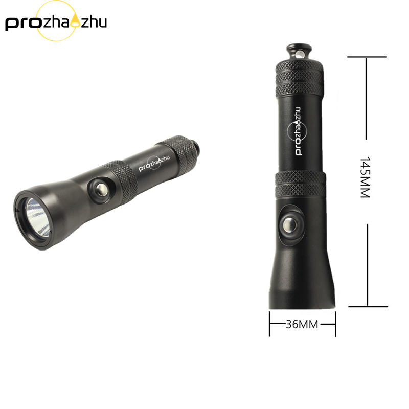 1000 Lumen 18650 IP68 100M Underwater Handheld Scuba Diving Light Waterproof 5 Modes LED Diving Flashlight