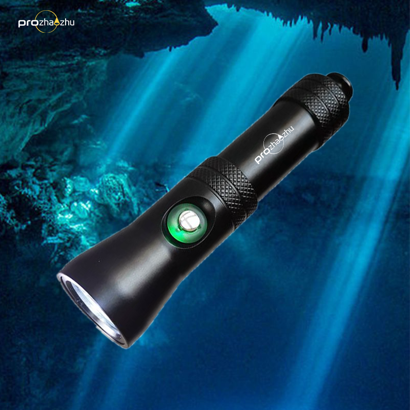 1000 Lumen 18650 IP68 100M Underwater Handheld Scuba Diving Light Waterproof 5 Modes LED Diving Flashlight