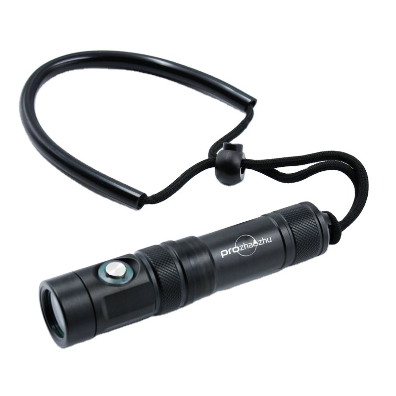 Aluminum SST20 Bright Spotlight Scuba Torch Rechargeable 3 modes Compact IP68 Diving Flashlight