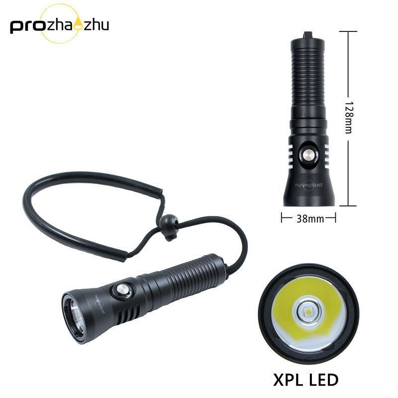 XPL 1200 Lumen LED Flashlight Underwater 100m IP68 Night Dive Spearfishing 21700 Dive Light Flashlight