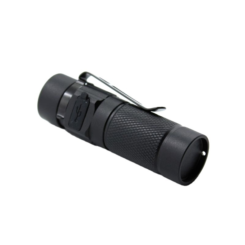 Professional 16340 Type-C Charging Pocket 800 Lumen IPX4 4 modes Mini Torch EDC Flashlight