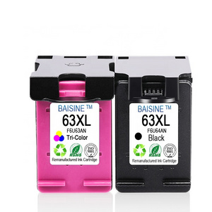 for HP 63XL High Yield Color Non-original Ink Cartridge F6U64AN 63XL Ink Cartridge for HP DeskJet 1112 2130 Ink Tank 63XL 63