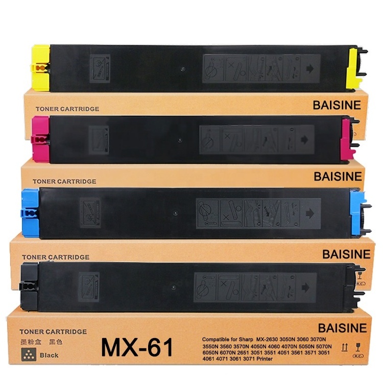 Baisine Wholesale for Sharp MX-61 Non-original Toner Cartridge MX-61NT Toner Cartridge MX-2630 Copier Cartridge MX-4050N 5050N