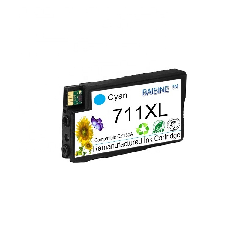 for HP 711 80-ml Black DesignJet Ink Cartridge for HP DesignJet T120 T520 Ink Cartridge 711 Remanufactured Ink Cartridge 711