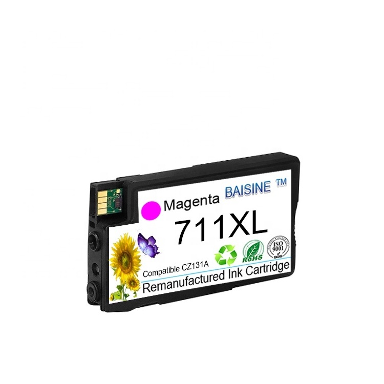 for HP 711 80-ml Black DesignJet Ink Cartridge for HP DesignJet T120 T520 Ink Cartridge 711 Remanufactured Ink Cartridge 711