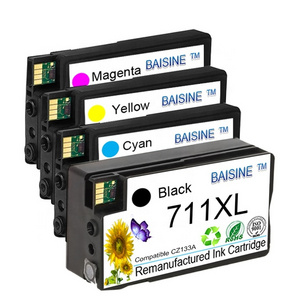 for HP 711 80-ml Black DesignJet Ink Cartridge for HP DesignJet T120 T520 Ink Cartridge 711 Remanufactured Ink Cartridge 711