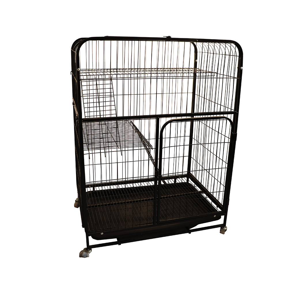 Steel new 3 layer pet supplies cage condo indoor cat enclosure house big large pet cat cage