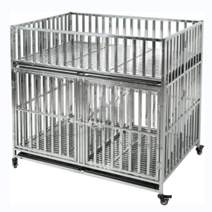 Pet Stainless Steel Dog Cage /Multi-layer stackable / assembled with tray