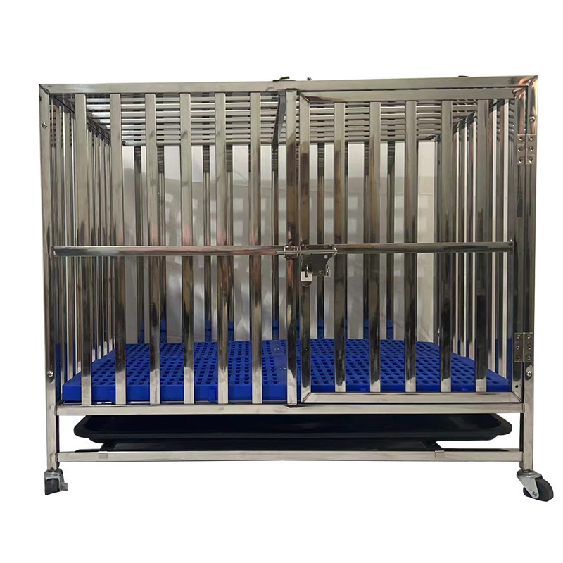 Pet Stainless Steel Dog Cage /Multi-layer stackable / assembled with tray