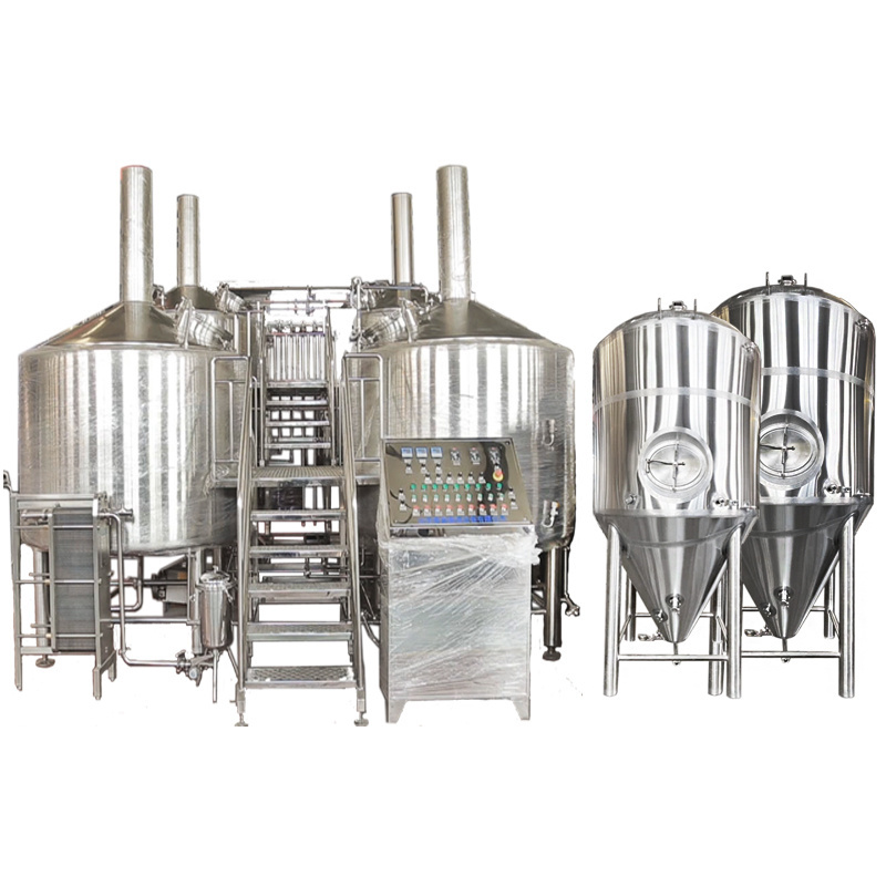 Beer equipment 2000l steam jacketed brew kettle stainless steel mash tun for sale