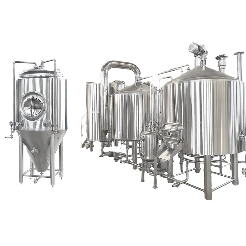 Beer equipment 2000l steam jacketed brew kettle stainless steel mash tun for sale