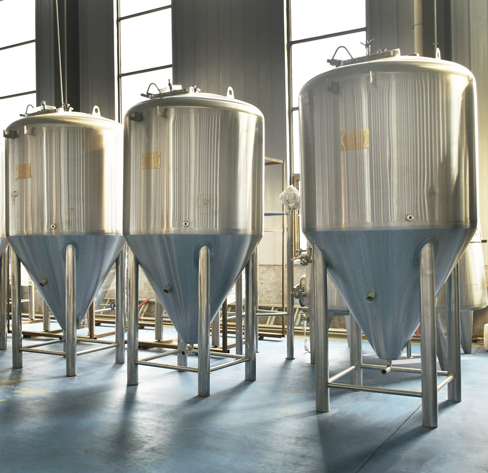 Beer equipment 2000l steam jacketed brew kettle stainless steel mash tun for sale