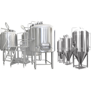 Beer equipment 2000l steam jacketed brew kettle stainless steel mash tun for sale