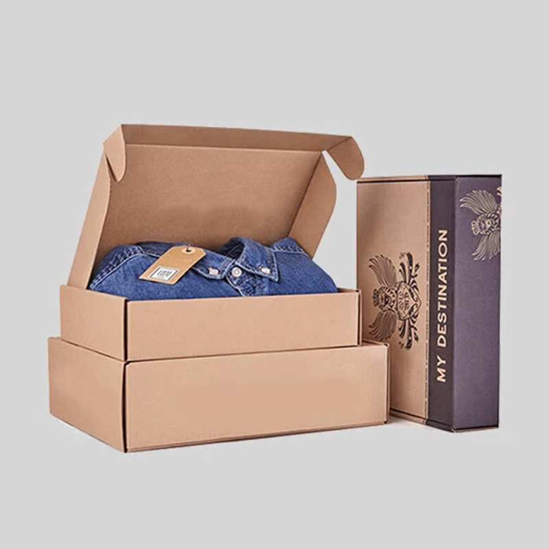 Customize Clothing Mailer Box Printing Clothes Apparel Packaging Boxes Corrugated Custom Underwear Boxes with Logo Packaging