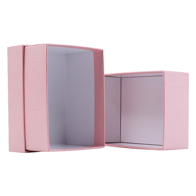 Customized Pink Paper Smart Watch Box Packaging Paper Cardboard Packaging With Watch Pillow Customer's Logo