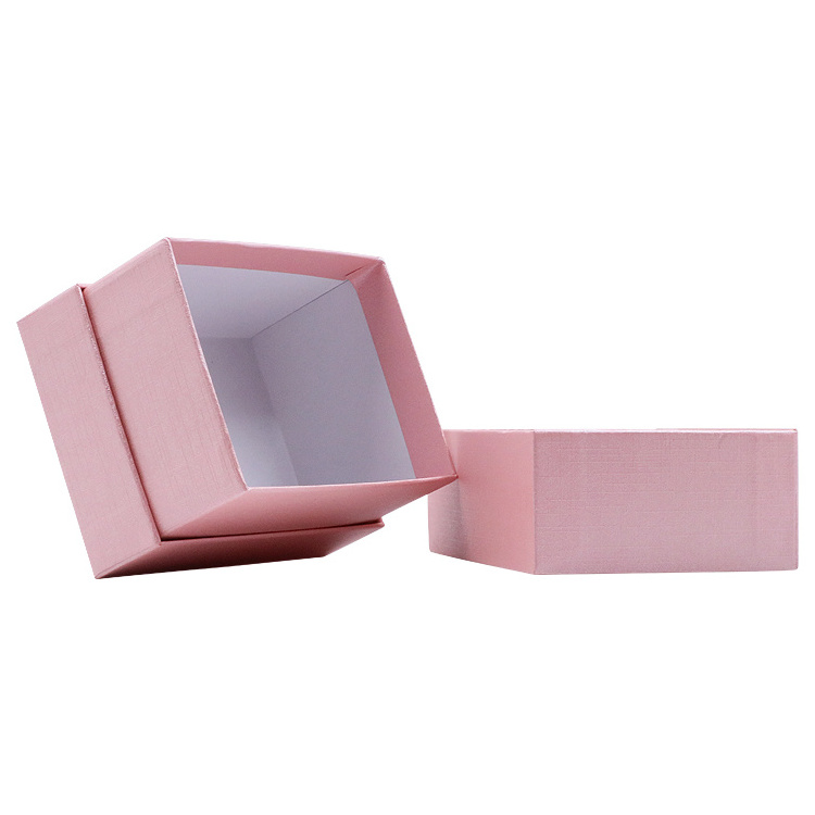 Customized Pink Paper Smart Watch Box Packaging Paper Cardboard Packaging With Watch Pillow Customer's Logo