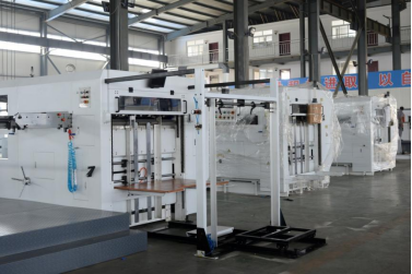 ZHMY Offset Printing Laminating Corrugated Cardboard Pizza Box Making Semi Automatic Die Cutting Machine Price