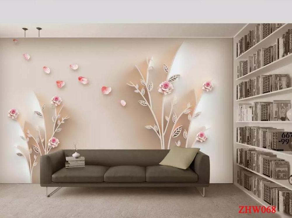 ZHIHAI hotel bedroom customize 3d wall mural chinese