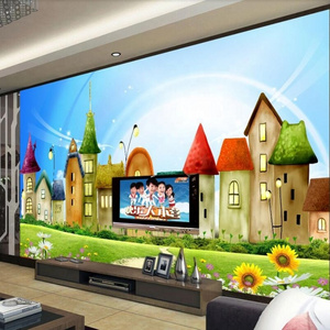 ZHIHAI Castle comics children room cartoon background wall painting decorative painting study room decorative wallpaper