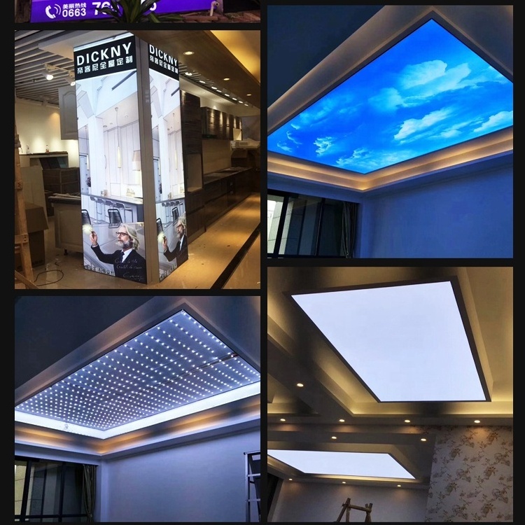 ZHIHAI acoustic uv print translucent matt decorative ceiling tiles