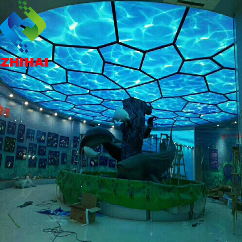 ZHIHAI Different Designs Different Shapes of 3D Print PVC Stretch Ceiling Film not adhesive similar like photo wallpaper