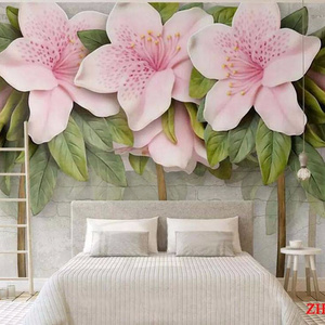 ZHIHAI hotel bedroom customize 3d wall mural chinese