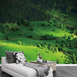 ZHIHAI green grassland beautiful land print art textured embossed 3d wallpaper