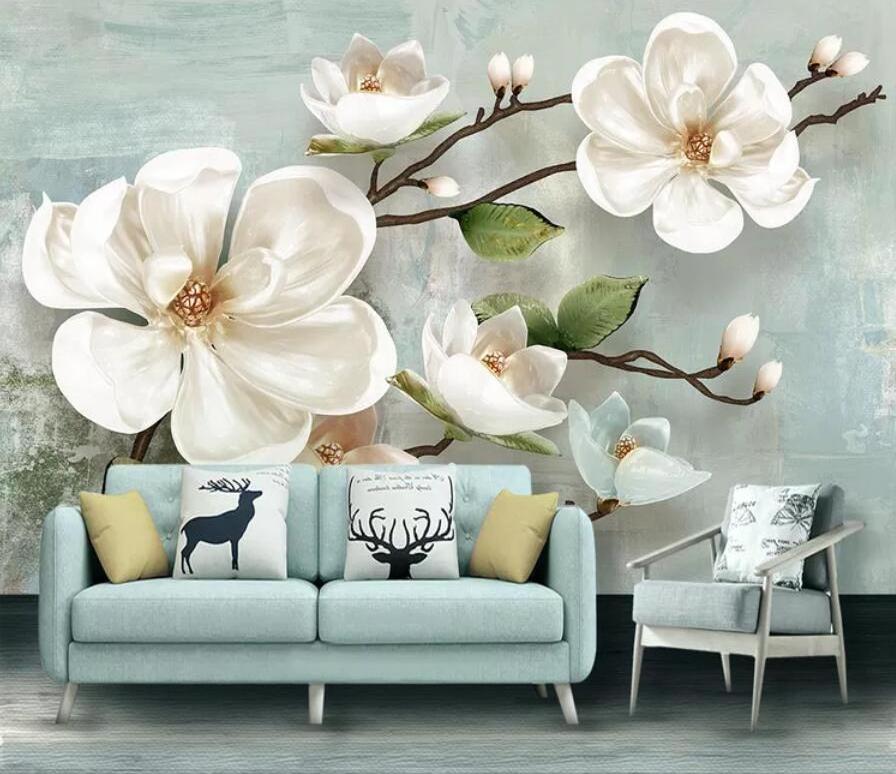 ZHIHAI Custom new style high quality indoor living room decorative wall mural 3D silk wallpaper