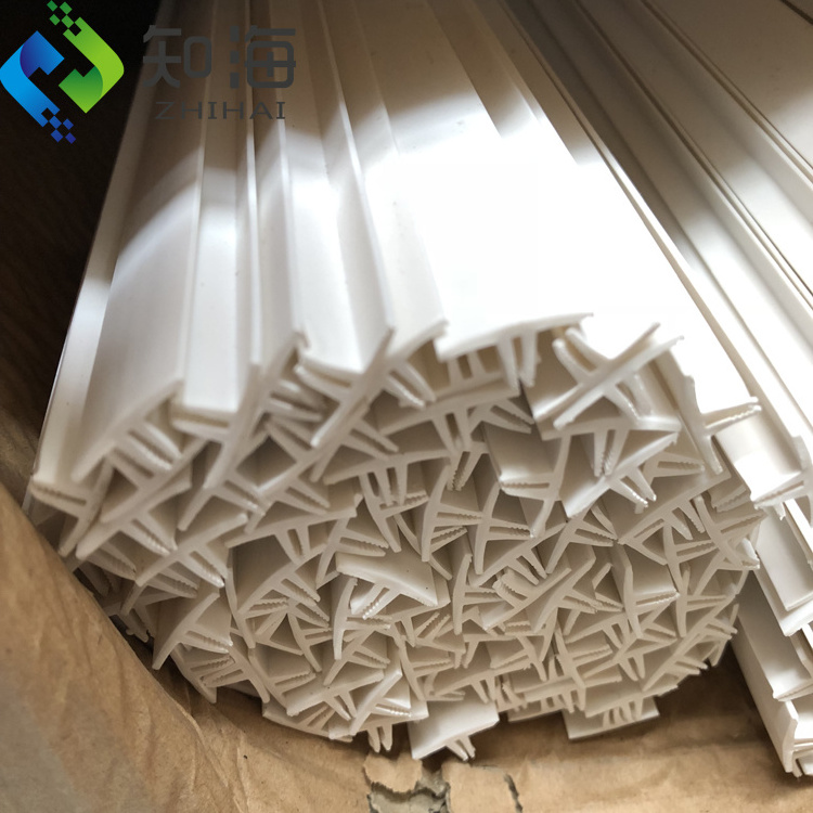 ZHIHAI Aluminum profile covers stretch ceiling film accessories pvc plastic edge cover strip