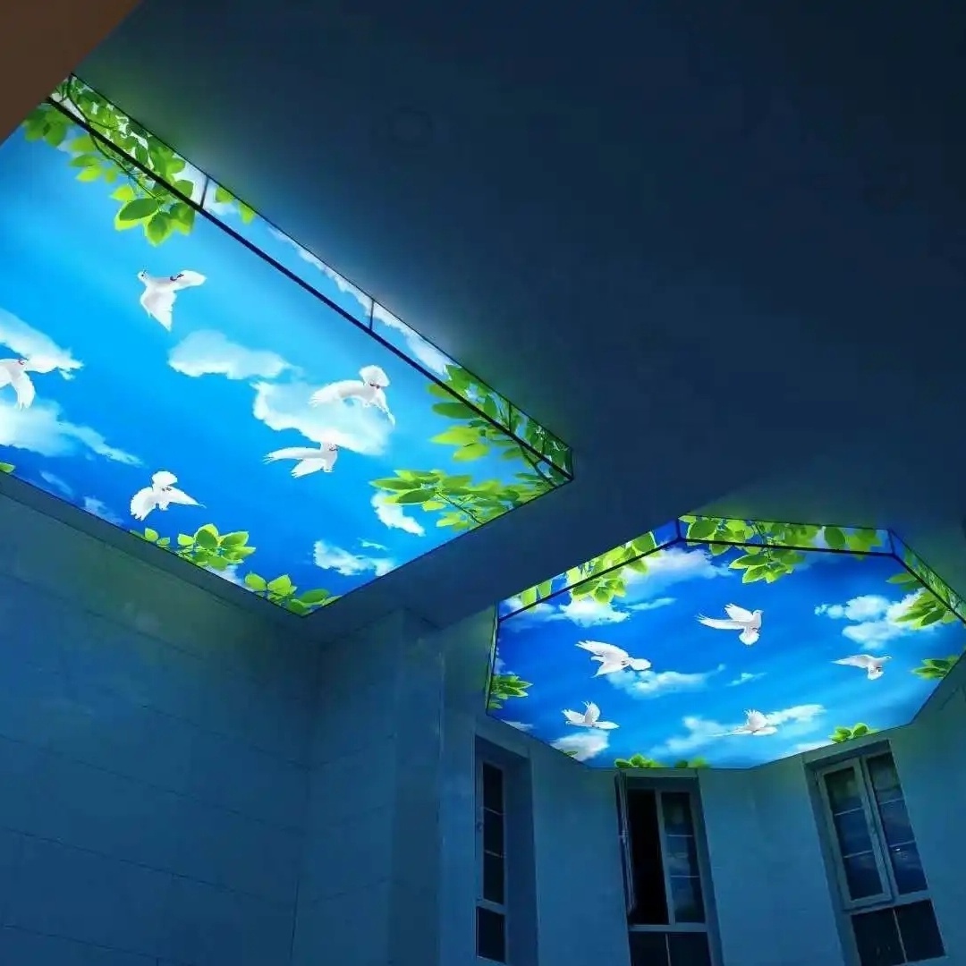 ZHIHAI ocean design wall ceiling decoration not adhesive pvc ceiling