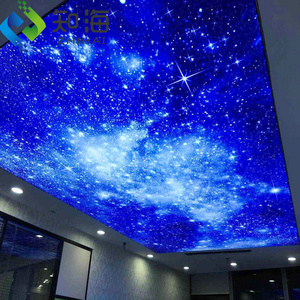 dimmable led light box square rectangle irregular fireproof decorative artistic pvc ceilings wall 3d mobile home ceiling panel