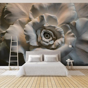 ZHIHAI Photo Wallpaper Print Flower 3d Graphic Design Modern Floral Wall Covering Waterproof Wallpaper for Kitchen