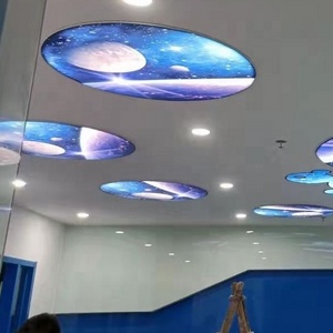 ZHIHAI 5m width matt translucent glossy mirror pvc stretch ceilings roll