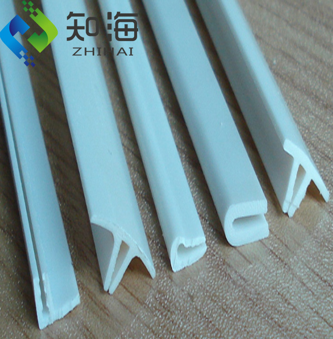 ZHIHAI Aluminum profile covers stretch ceiling film accessories pvc plastic edge cover strip