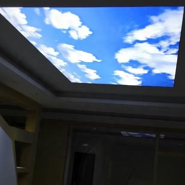 ZHIHAI 3d digital printing blue sky cost price pop ceiling design in ghana