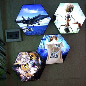 hanging suspended wall mounted pvc stretch ceiling film screen single double side advertising HD led light box