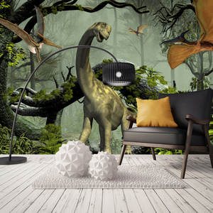 ZHIHAI hd dinosaur  uv print modern fashion special design for kids room 8d mural wallpaper 3d