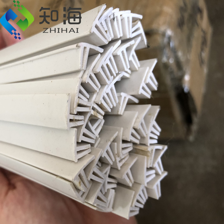 ZHIHAI Aluminum profile covers stretch ceiling film accessories pvc plastic edge cover strip